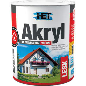 Univerzálna akrylátová farba HET Akryl LESK 1999 Čierna 0,7 kg