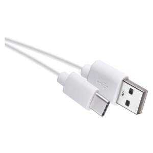 EMOS Nabíjací a dátový kábel USB-A 2.0 / USB-C 2.0, 0,2 m, biely, 2335072410