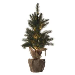 EMOS LED vianočný stromček, 52 cm, 3x AA, vnútorný, teplá biela, časovač, 1550000024