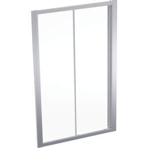Geberit GEO - Sprchové dvere 120x190 cm, strieborná/číre sklo 560.153.00.2