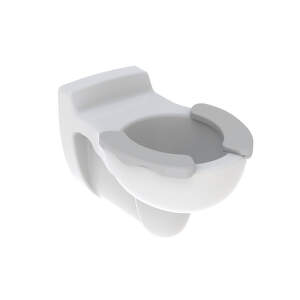 Geberit Kind - Závesné detské WC, 330x535 mm, biela / sivá plocha 201715000