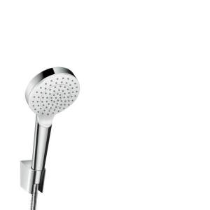 Hansgrohe Crometta - Set sprchovej hlavice, držiaka a hadice, EcoSmart, biela/chróm 26568400