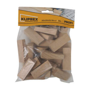 TOPTRADE Klinky podlahové drevené 55 x 20 x 15 - 10 mm (33 ks/bal) 108108
