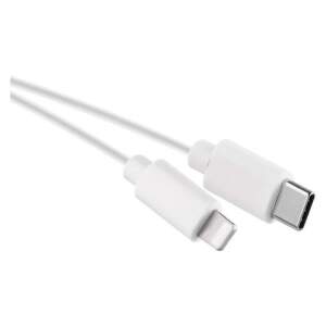 EMOS Nabíjací a dátový kábel USB-C 2.0 / Lightning MFi, 1 m, biely, 2335076014