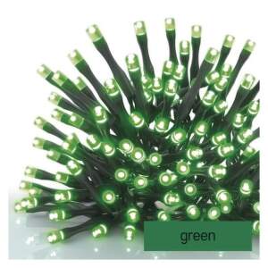 EMOS Standard LED spojovacia vianočná reťaz, 10 m, vonkajšia aj vnútorná, zelená, 1550015000