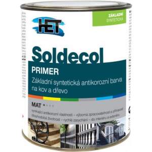 HET Základná antikorózna farba Soldecol Primer 0110 Šedý 0,75 l