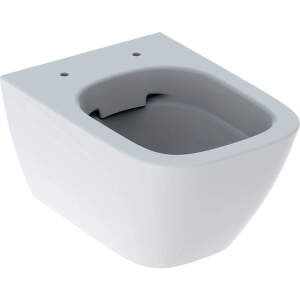 Geberit Smyle Square - Závesné WC s hlbokým splachovaním, skrátené vyloženie, uzavretý tvar, Rimfree 500.379.01.1