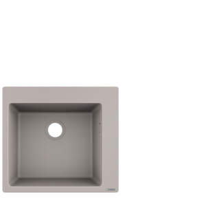 HansGrohe Drezy - Zabudovaný granitový drez S510-F450, betónová sivá 43312380