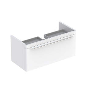 Geberit myDay - Umývadlová skrinka, 810x410x430 mm, 1 zásuvka s LED osvetlením, lesklá biela 824100000