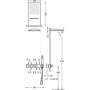 Tres Exclusive - Podomietkový termostatický sprchovací set BLOCK SYSTEM s uzáverom a reguláciou prietoku (3-cestná) 20725302BM