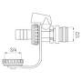 Novaservis - Vypúšťací ventil s tesnením pre solar (do 150 °C) 1/2" JY135/15