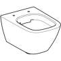 Geberit Smyle Square - Závesné WC s hlbokým splachovaním, skrátené vyloženie, uzavretý tvar, Rimfree 500.379.01.1