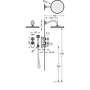 Tres Exclusive - Podomietkový termostatický sprchový set s uzáverom a reguláciou prietoku (2?cestný). 24235202