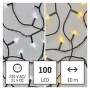 EMOS LED vianočná reťaz 2v1, 10 m, vonkajšia aj vnútorná, teplá/studená biela, programy, 1550043001