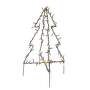 EMOS LED vianočný stromček kovový, 50 cm, vonkajší aj vnútorný, teplá biela, 1550000090