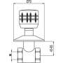 Tres Seleccion- Podomietkový uzatvárací ventil  123511C