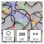 EMOS LED vianočná cherry reťaz – guličky, 20 m, vonkajšia aj vnútorná, multicolor, časovač, 1550054001