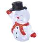 EMOS LED vianočný snehuliak s klobúkom, 36 cm, vonkajší aj vnútorný, studená biela, časovač, 1550002025