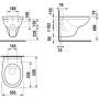 Jika Dino - Závesné WC so sedadlom SoftClose, Rimless, Dual Flush, biela H8603770000001