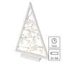 EMOS LED dekorácia – svietiaci stromček s ozdobami, 40 cm, 2xAA, vnútorný, teplá biela, časovač, 1550000107