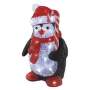 EMOS LED vianočný tučniak, 30,5 cm, vonkajší aj vnútorný, studená biela, 1550002039