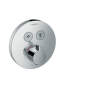HansGrohe Shower Select - Termostatická batéria pod omietku na 2 spotrebiče, chróm 15743000
