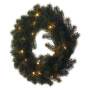 EMOS LED vianočný veniec, 40 cm, 2x AA, vnútorný, teplá biela, časovač, 1550000037