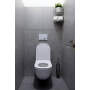 Sanela - Automatický splachovač WC s elektronikou ALS do montážneho rámu SLR 21, biele tlačítko, 24 V DC