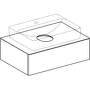 Geberit VariForm - Umývadlová skrinka, 750x510x235 mm, 1 zásuvka a zápachová uzávierka, lesklá biela/matná biela 501.159.00.1