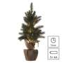 EMOS LED vianočný stromček, 52 cm, 3x AA, vnútorný, teplá biela, časovač, 1550000024