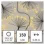 EMOS LED svetelná reťaz – svietiace trsy, nano, 2,35 m, vnútorná, teplá biela, časovač, 1550000058