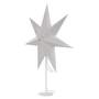 EMOS Svietnik na žiarovku E14 s papierovou hviezdou biely, 67x45 cm, vnútorný, 1550005005