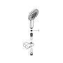 Grohe Rainshower SmartActive - Súprava sprchovej hlavice 130 9,5 l/min, 3 prúdy, držiaku a hadice, chróm 26580000