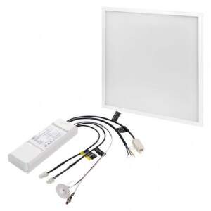 EMOS LED panel 60×60, štvorcový vstavaný biely, 40W neutrálna b., Emergency, 1541401213