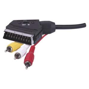 EMOS AV kábel SCART - 3× CINCH 1,5m, 2333121010