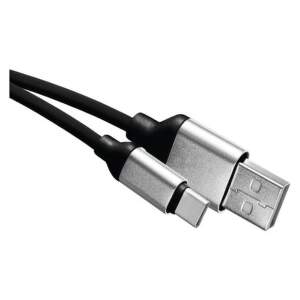 EMOS Nabíjací a dátový kábel USB-A 2.0 / USB-C 2.0, 1 m, čierny, 2335072501