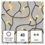 EMOS LED vianočná reťaz, 4 m, vonkajšia aj vnútorná, teplá biela, časovač, 1550040001